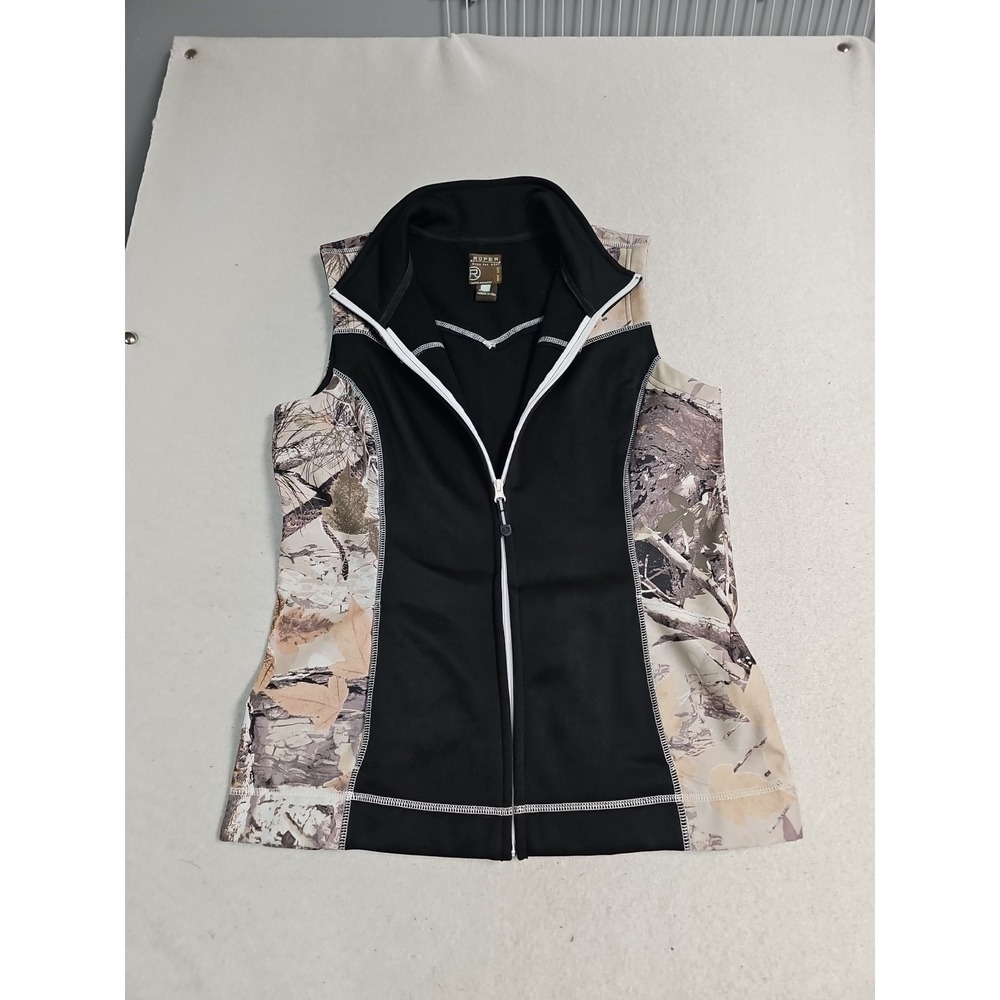 ROPER "Wear the West" woman's size Large woodsy camo and black fleece lined vest